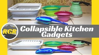 Collapsible Kitchen Gadgets  Product Review  Collapsible Silicone Dishware for RVing amp Camping [upl. by Elie686]