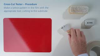 How to do a crosscut test according to ISO and ASTM [upl. by Petersen590]