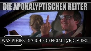 DIE APOKALYPTISCHEN REITER  Was Bleibt Bin Ich OFFICIAL LYRIC VIDEO [upl. by Aerdnod]