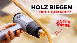 Krummes Holz gerade biegen Mit Heißluftföhn in wenigen Minuten wieder gerade biegen [upl. by Tonry716]