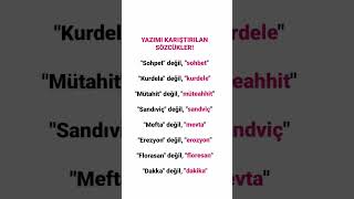 Yazımı karıştırılan sözcükler dilbilgisi tyt ayt ösym türkçe edebiyat [upl. by Prudence]