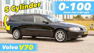 5Cylinder Volvo V70 25T Acceleration amp Review TURBO 209HP🚀 [upl. by Cline]