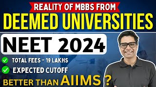 NEET 2024  All About Deemed Universities  Total Fees  Expected Cutoff ✅ neet2024 nta [upl. by Brodsky]