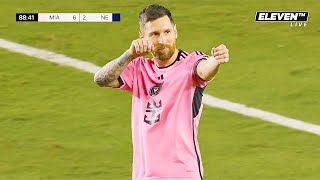 Lionel Messi 3 Goals Vs New England  INSANE HAT TRICK 62 [upl. by Cilla]