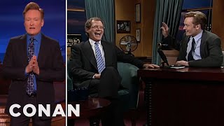 Conan Says Thank You To David Letterman  CONAN on TBS [upl. by Yttocs]