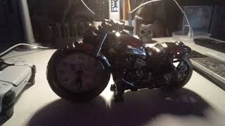 motorcycle retro style clock alarm clock [upl. by Fina32]