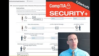 Cryptography  CompTIA Security Performance Based Question [upl. by Yoral]