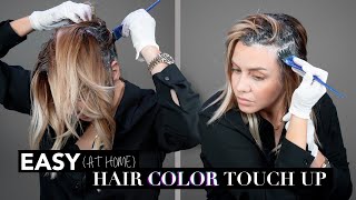 Hairdresser How To  Color Your Roots At Home  Quarantine Edition [upl. by Zinnes972]