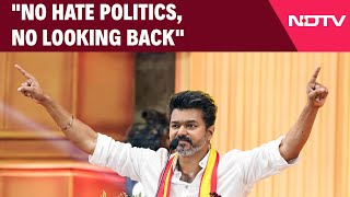 Actor Vijay  quotNo Hate Politics No Looking Backquot Actor Vijays Political Splash [upl. by Idurt]