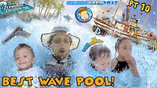 BEST WAVE POOL EVER DISNEY EMPLOYEES ARE GANGSTER SHOTS FIRED Water Park Rides FUNnel Summer [upl. by Nilram914]