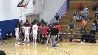 Basketball game suspended after fight between Onondaga Corning community colleges [upl. by Nomelif]