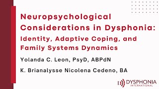 Neuropsychological Considerations in Dysphonia [upl. by Valera]