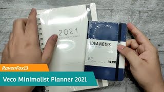 Veco Minimalist Planner 2021 amp Idea Notes  First Impression amp Review [upl. by Hollah]