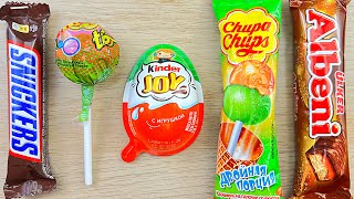 How to unpack Rainbow Lollipop and Sweets Cutting  Lollipops Unpacking  ASMR  Satisfying Video [upl. by Milone]