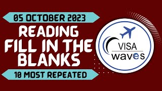 PTE Reading Fill in the Blanks  OCTOBER 2023 Exam Predictions  Visa Waves [upl. by Rosette]