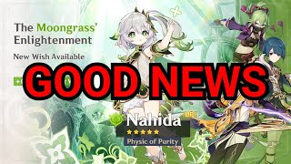 GREAT NEWS IF YOURE PULLING FOR NAHIDA IN THE SECOND PHASE  Genshin Impact [upl. by Yliak]