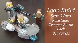 Lets Build  LEGO Star Wars Resistance Trooper Battle Pack Set 75131 [upl. by Assetal]