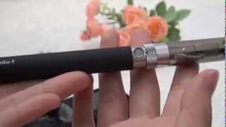 EGO T Battery CE4 CE6 Atomizer Electronic Cigarette Review [upl. by Aicatan325]