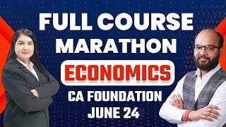 Economics Marathon For CA Foundation June 24 Eco Full Course Marathon  Economics Revision Marathon [upl. by Asillam]