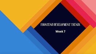 Unpacking Frontend Development Trends and Serverless Computing  Brototype  Week 7  Seminar [upl. by Yrennalf]