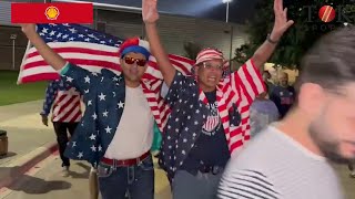 USA fans celebrate victory over Canada in the opening match of the T20 World Cup  USA vs CAN  ICC [upl. by Lertnom193]