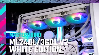 MasterLiquid ML240LML360L V2 ARGB White Edition [upl. by Anomer]