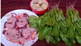 आलू पालग ओर मछली की आंत की सब्बजी aloo palag or machli ki anth recipe fish intestine Recipe [upl. by Elyse]