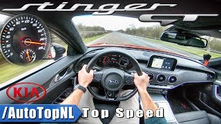 Kia Stinger GT 33 V6 AWD AUTOBAHN POV ACCELERATION amp TOP SPEED 270kmh by AutoTopNL [upl. by Teteak]