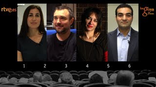 Entrevista interactiva a los nominados a mejor cortometraje de ficción Goya 2013 Pregunta 4 [upl. by Nnylkoorb]