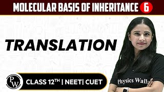 Molecular Basis of Inheritance 06  Translation  Pure English  12th  NEETCUET [upl. by Auhsuoj]