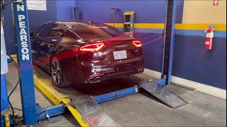 Straight piped his Kia Stinger MUST WATCH😱 [upl. by Hanser]