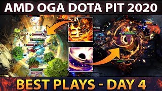 AMD OGA Dota PIT 2020  Best Plays Day 4 [upl. by Nonnad]