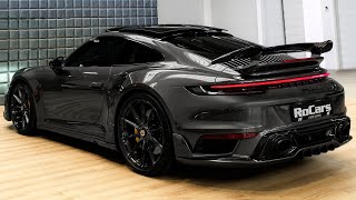 Akrapovic Porsche 911 992 Turbo S by TECHART  Sound Interior and Exterior in details [upl. by Iasi]