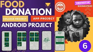 ➏food donation app project with source code  food donation management system [upl. by Snyder]