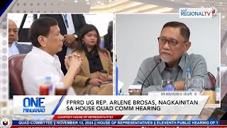 One Mindanao FPRRD ug Rep Arlene Brosas nagkainitan sa House Quad Comm Hearing [upl. by Anyela]