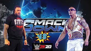 WWE 2K20 Roman Reigns vs The Rock  STYLESCLASH GAMING [upl. by Ttennej876]