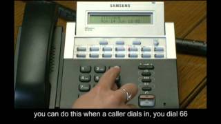 How to use the Group Pickup on a Samsung Telephone System [upl. by Namsaj365]