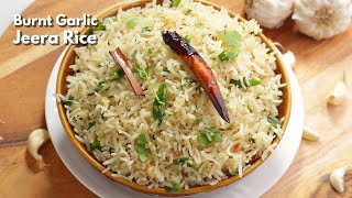 బర్న్ట గార్లిక్ జీరా రైస్  Quick and easy Burnt Garlic Jeera Rice recipe in Telugu  VismaiFood [upl. by Rudy]