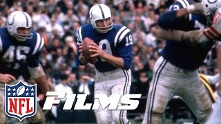 5 Johnny Unitas  NFL Films  Top 10 Clutch Quarterbacks of All Time [upl. by Ahgiela]