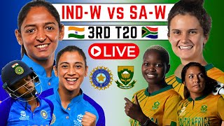 India Women vs South Africa Women live score and commentary  INDW vs SAW live cricket match today [upl. by Yacov]