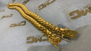 Making a Pure Gold Cuban Link Chain Handmade 24 Karat [upl. by Cusick]