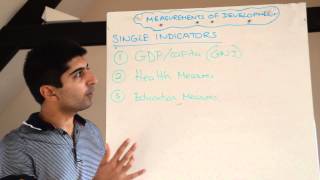 Y2IB 4 Measures of Development  Single Indicators GDPCapita PPP Health and Education Measures [upl. by Cornie]