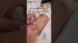 Blood🩸Sample  Taking Blood Sample  bloodsample nursing medical shorts short viral nurse [upl. by Anelaf]