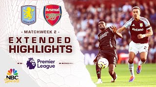 Aston Villa v Arsenal  PREMIER LEAGUE HIGHLIGHTS  8242024  NBC Sports [upl. by Partridge]