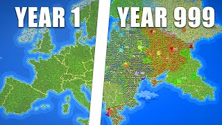 I Made Humans Colonize Europe For 1000 Years  Worldbox [upl. by Nylesoy]