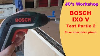 Test visseuse IXO V BOSCH Pose charnière piano  5 [upl. by Elrak824]