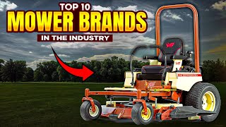 Top 10 Lawn Mower Brands in 2024 [upl. by Ainoyek]