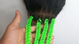 Box Braids Hairstyle Tutorial  4 Different Ways To Start Box Braids  Beginners Friendly [upl. by Ayekahs]