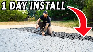 Easiest Patio Pavers Youll Ever Install [upl. by Rollet]