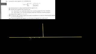 21 A discretetime signal nis defined as 0 elsewhere a Determine its values and sketch the… [upl. by Benedikta]